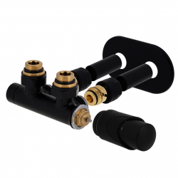 Designová termostatická sada 343 / 344 černá