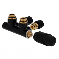 Designová termostatická sada 343 / 344 černá