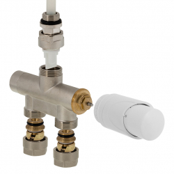 Designová termostatická sada 351 / 352 základní poniklování