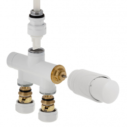 Designová termostatická sada 351 / 352 bílá