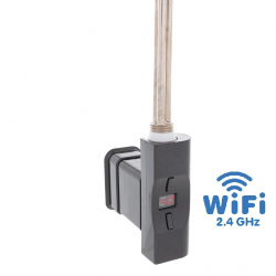 Topná tyč Home Plus WiFi, D-profil antracit světlý lesklý grafit