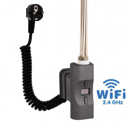 Topná tyč Home Plus WiFi, D-profil antracit matný grafit