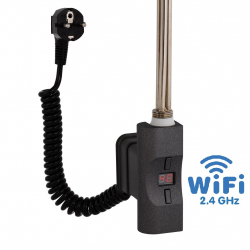 Topná tyč Home Plus WiFi, D-profil tmavý matný grafit