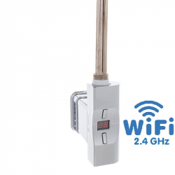 Topná tyč Home Plus WiFi, D-profil lesklý chrom