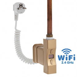 Topná tyč Home Plus WiFi, čtvercový profil světlá matná zlatá
