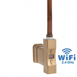 Topná tyč Home Plus WiFi, čtvercový profil světlá matná zlatá