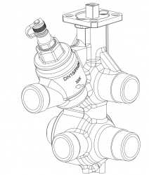 Tlakově nezávislé 6-cestné regulační kulové kohouty COMBIFLOW