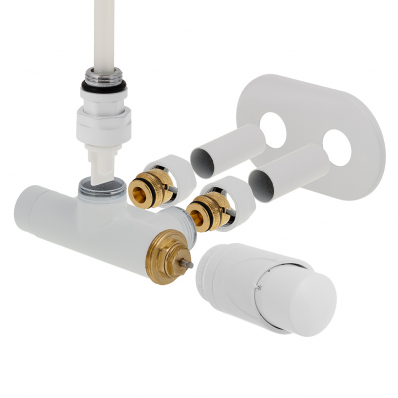 Designová termostatická sada 351 / 352 bílá