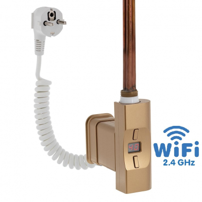 Topná tyč Home Plus WiFi, D-profil světlá matná zlatá