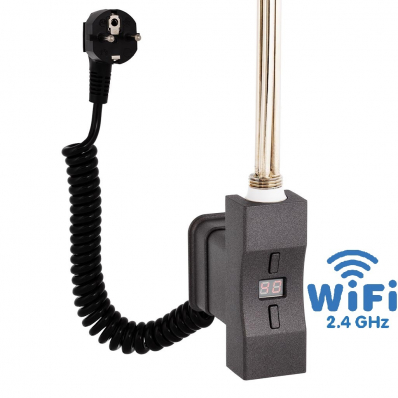 Topná tyč Home Plus WiFi, obdélníkový profil antracit matný grafit
