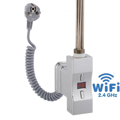 Topná tyč Home Plus WiFi, obdélníkový profil lesklý chrom